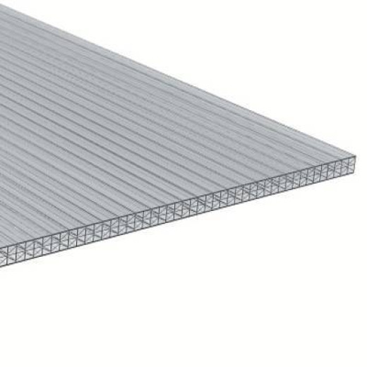 Stegdreifachplatte VLF-SDP16-PCX - glasklar / transparent